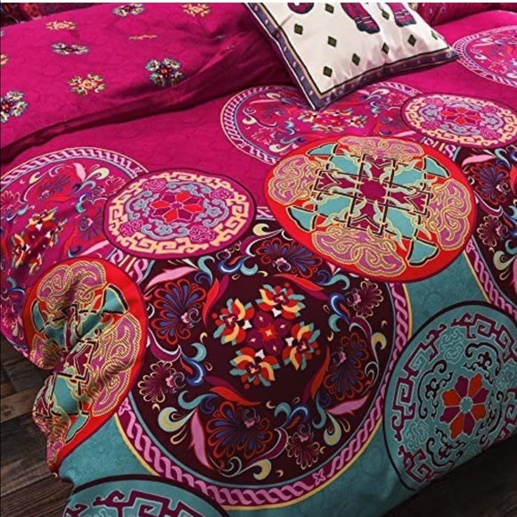 Boho Bedding Duvet Cover 3 piece set - Picture 2 of 6